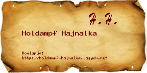 Holdampf Hajnalka névjegykártya